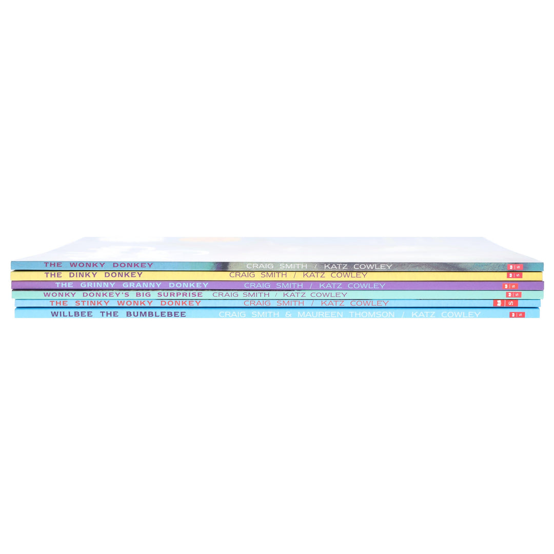 Wonky Donkey Series by Craig Smith & Maureen Thomson Illustrated 6 Books Collection Set - Ages 3+ - Paperback