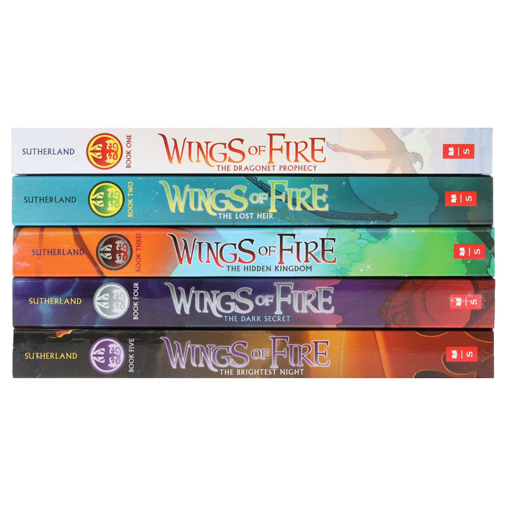 Wings of Fire by Tui T Sutherland 5 Books Collection Set - Ages 9-14 - Paperback