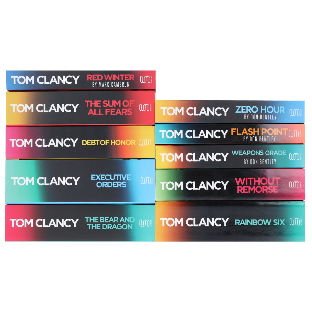 A Jack Ryan, JR & John Clark Novels by Tom Clancy 10 Books Collection Set - Fiction - Paperback