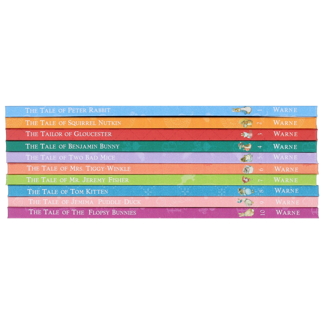 Peter Rabbit Library 10 Books Collection Box Set by Beatrix Potter With Peter Rabbit Classic Costume