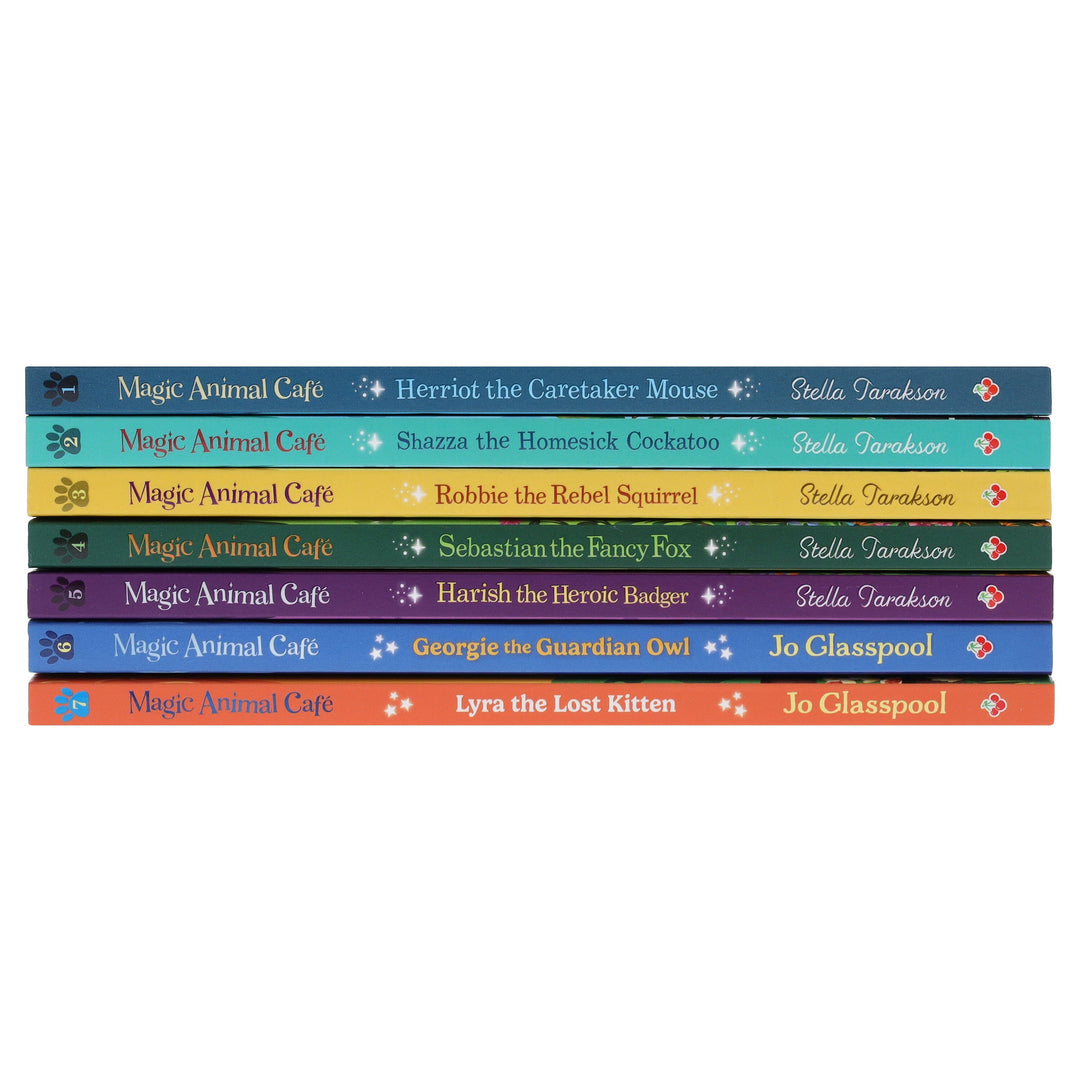 Magic Animal Cafe Series by Stella Tarakson & Jo Glasspool 7 Books Collection Set (Includes a Free Audiobooks!) - Ages 7-9 - Paperback