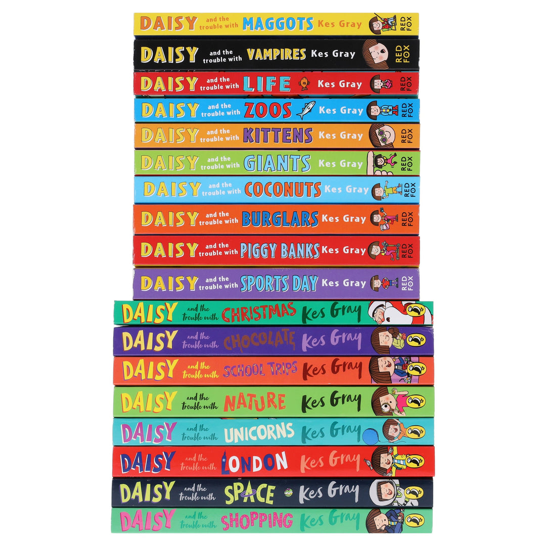 Daisy and the Trouble Collection by Kes Gray Illustrated 18 Books Set - Ages 5+ - Paperback