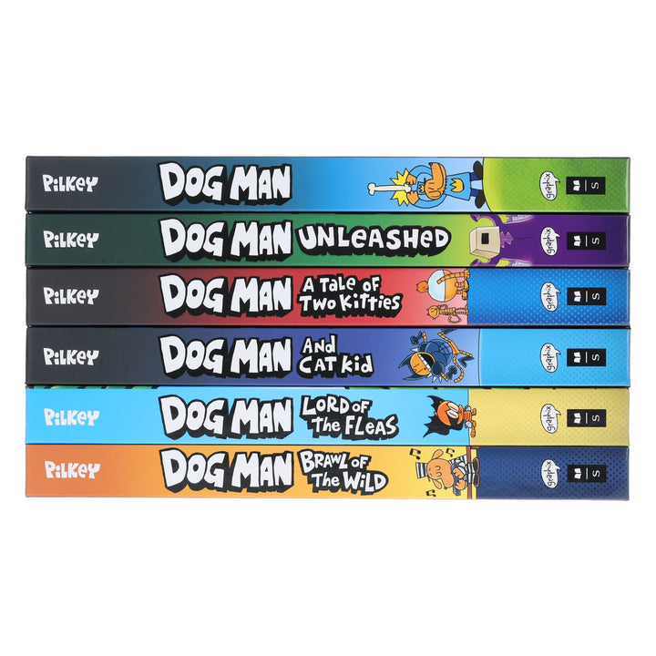 Dog Man: The Supa Epic Collection by Dav Pilkey 6 Books Box Set - Ages 7-9 - Hardback