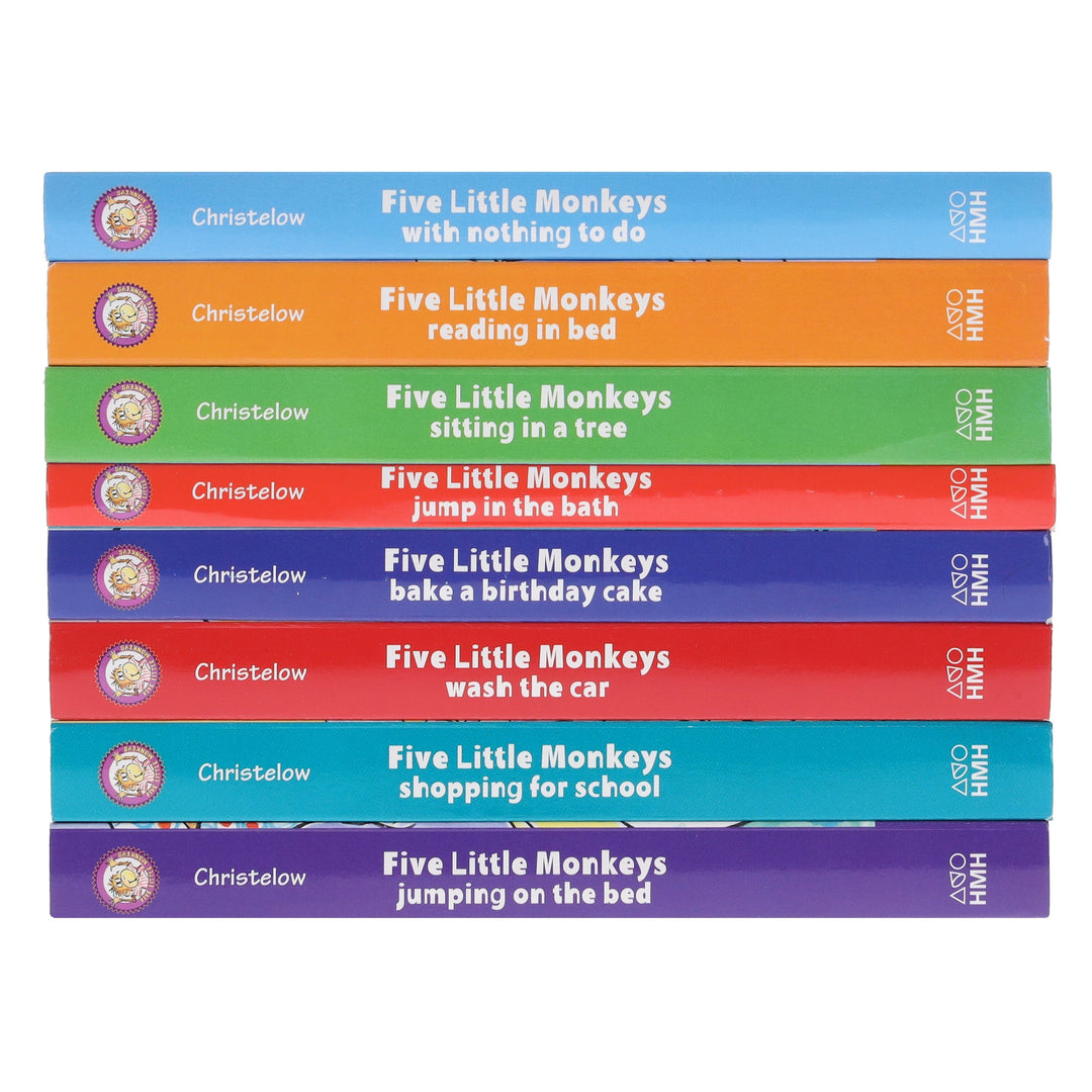Five Little Monkeys: A Box Adventures By Eileen Christelow 8 Books Collection Box Set - Ages 4-7 - Board Books