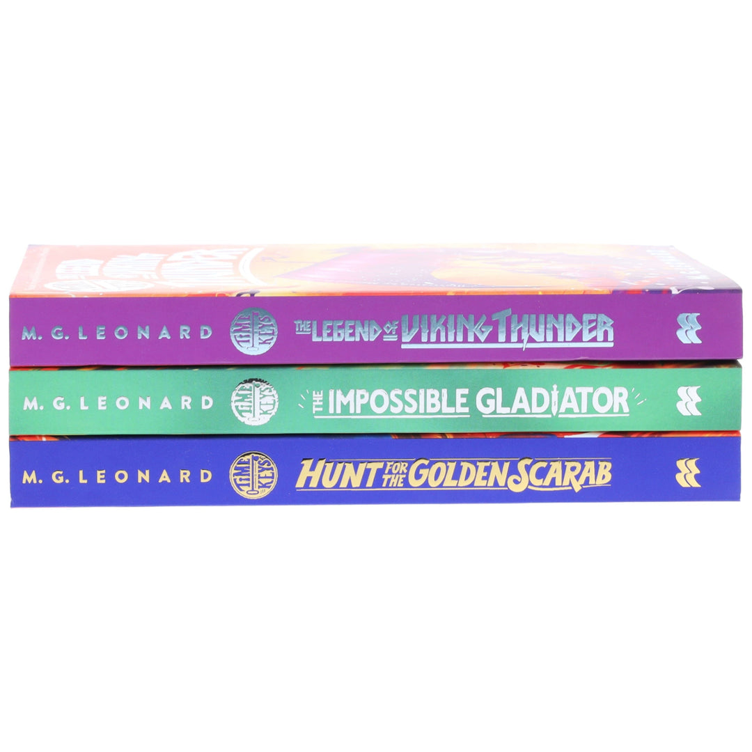 Time Keys Series by M. G. Leonard Illustrated 3 Books Collection Set - Ages 9-11 - Paperback