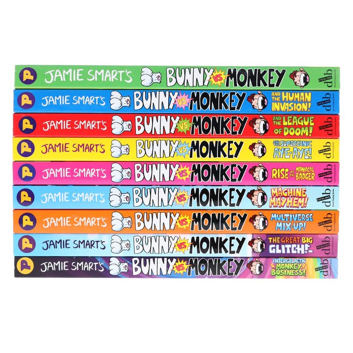 Bunny vs Monkey Series By Jamie Smart 9 Books Collection Set - Ages 7-9 - Paperback