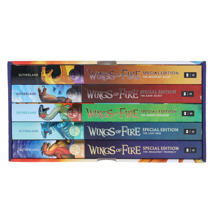Wings of Fire by Tui T. Sutherland 5 Books Special Edition Box Set - Ages 9-14 - Paperback (Sprayed Edges)