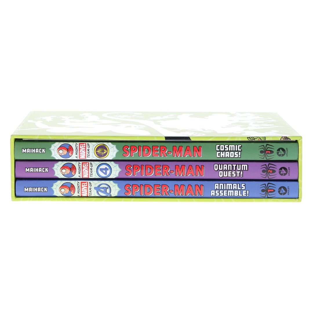 Spider-Man: A Mighty Marvel Team-Up By Mike Maihack 3 Books Collection Box Set - Ages 6-9 - Hardback