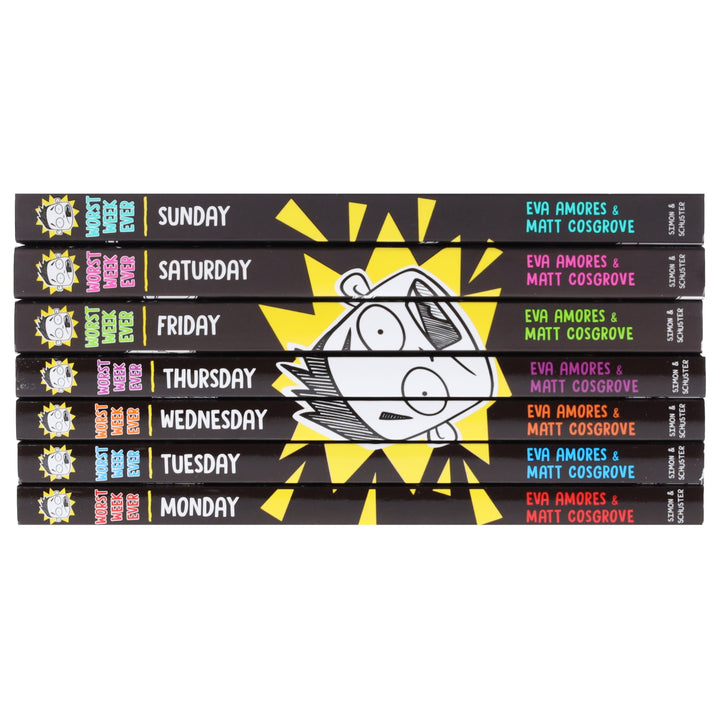 Worst Week Ever! Series By Eva Amores And Matt Cosgrove 7 Books Collection Set - Ages 8+ - Paperback