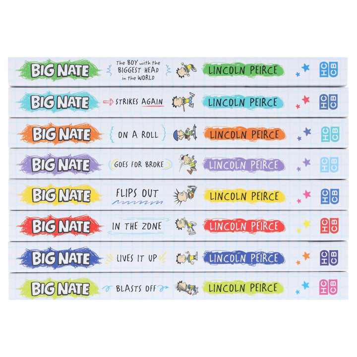 The Big Nate Collection Series by Lincoln Peirce 8 Books Box Set - Ages 9-14 - Paperback