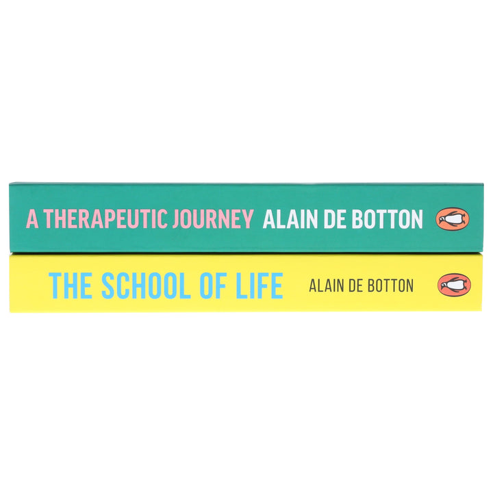 A Therapeutic Journey & The School of Life by Alain de Botton 2 Books Collection Set - Non Fiction - Paperback