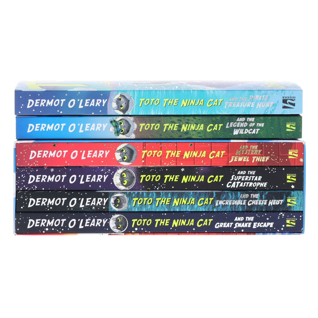 Toto the Ninja Cat Series by Dermot O’Leary Illustrated 6 Books Collection Set - Ages 7+ - Paperback