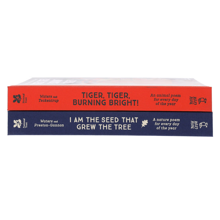 Fiona Waters Poetry Collections 2 Books Set (I Am the Seed That Grew the Tree & Tiger, Tiger, Burning Bright!) - Ages 4-11 - Hardback