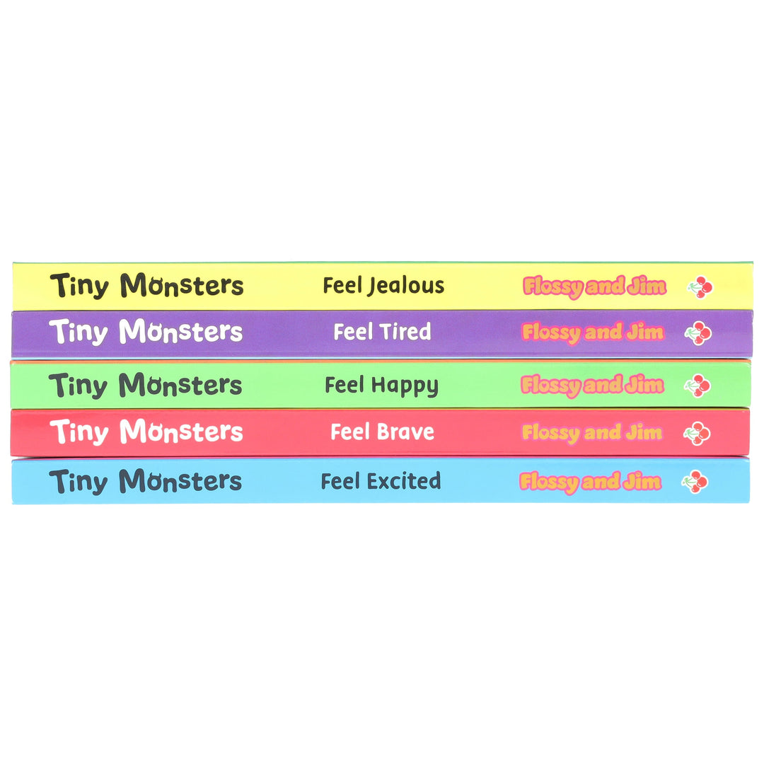 Big Emotions Tiny Monsters Feelings Collection Illustrated 5 Books Set - Ages 3-5 - Board Book