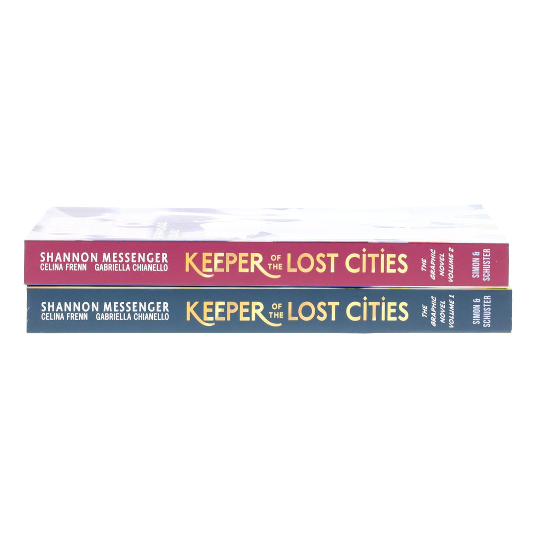 Keeper of the Lost Cities Series by Shannon Messenger 2 Books Graphic Novels Set - Ages 9+ - Paperback