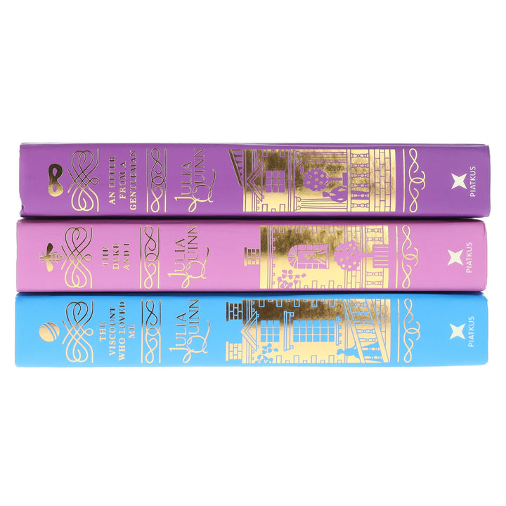 Bridgertons Series by Julia Quinn 3 Books Collector's Edition Set - Fiction - Sprayed Edges Hardback