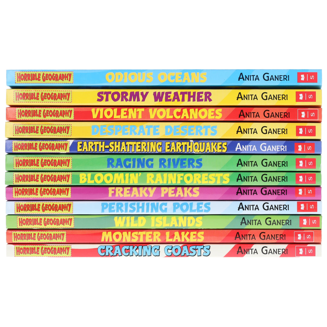 Horrible Geography Collection 12 Books Set By Anita Ganeri - Ages 9-14 - Paperback