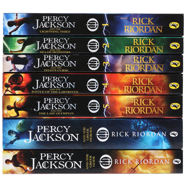 Percy Jackson Collection 7 Books Set By Rick Riordan - Ages 9+ - Paperback