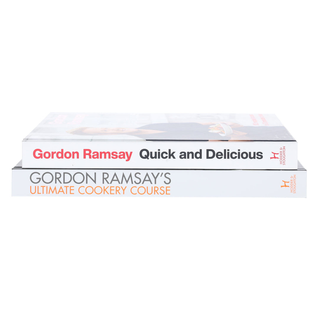 Gordon Ramsay's Cookbook Collection (Quick & Delicious and Ultimate Cookery Course) 2 Books Set - Non Fiction - Hardback