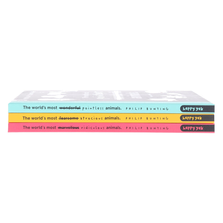 The World’s Most Pointless Animals by Philip Bunting 3 Books Collection Set - Ages 5-7 - Hardback