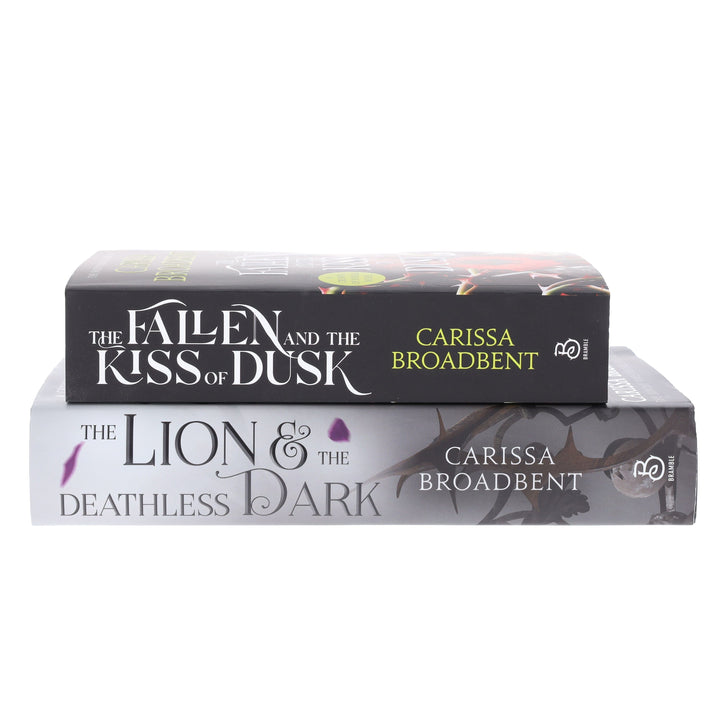 The Lion and the Deathless Dark & The Fallen and the Kiss of Dusk by Carissa Broadbent (Crowns of Nyaxia Book 4 & 5) Collection 2 Books Set - Fiction - Paperback/Hardback