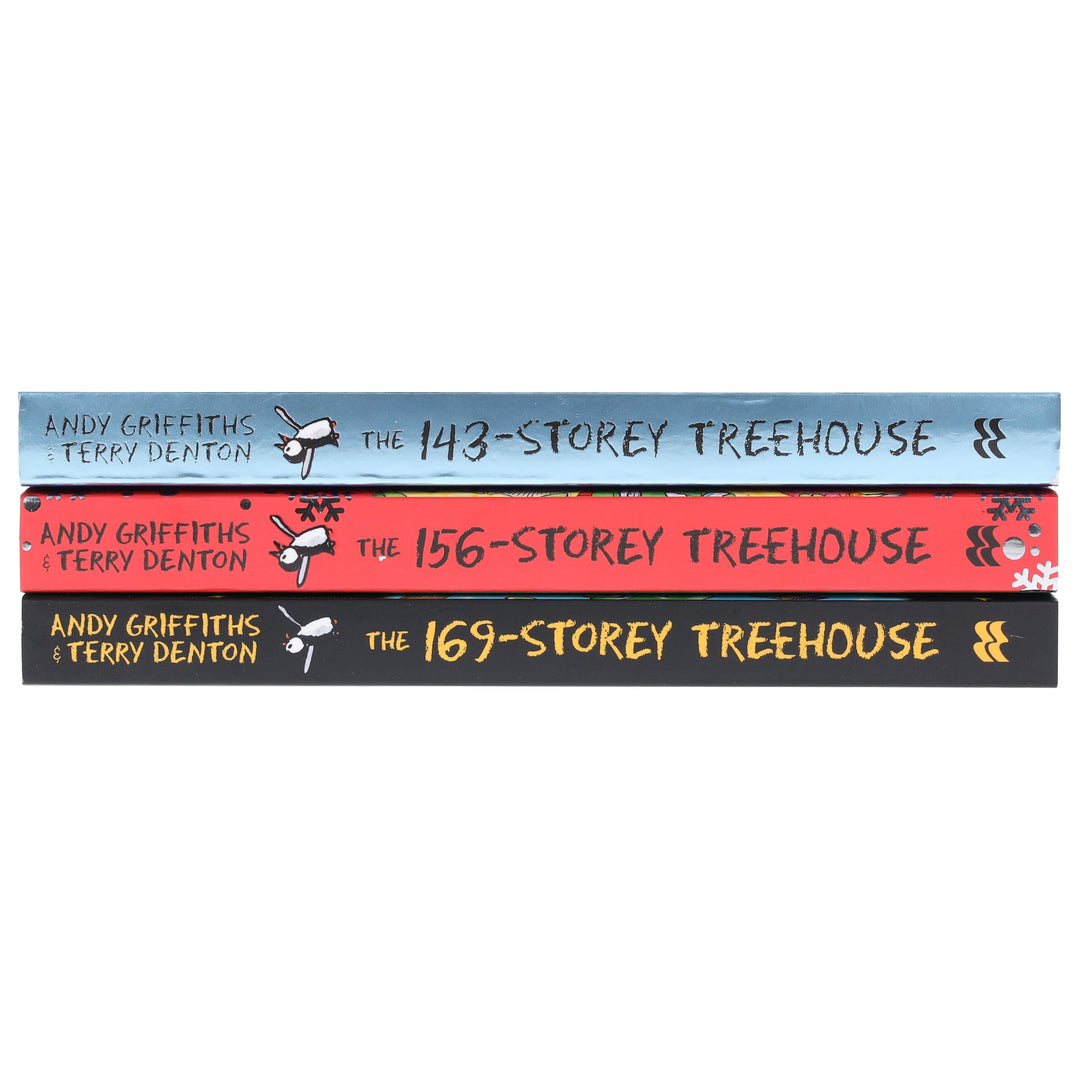 The Treehouse Series (Book 11-13) by Andy Griffiths Illustrated 3 Books Collection Set - Ages 7-12 - Paperback