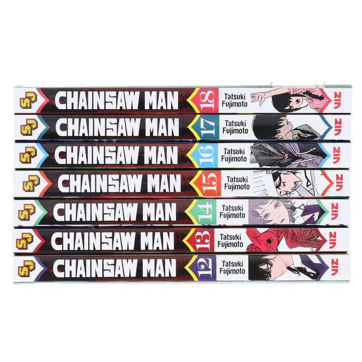 Chainsaw Man Volume 12-18 by Tatsuki Fujimoto: 7 Books Collection Set - Manga - Paperback