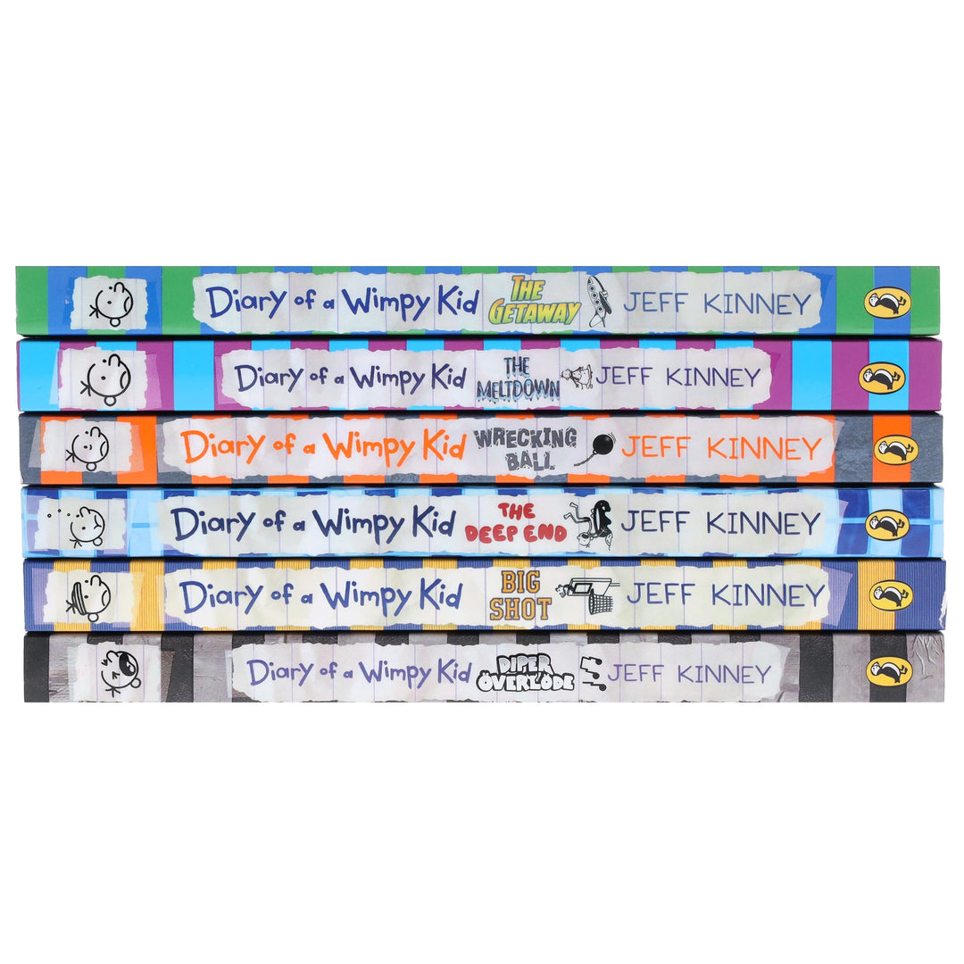 Diary of a Wimpy Kid (Book 12-17) by Jeff Kinney: 6 Books Collection Set - Ages 7+ - Paperback