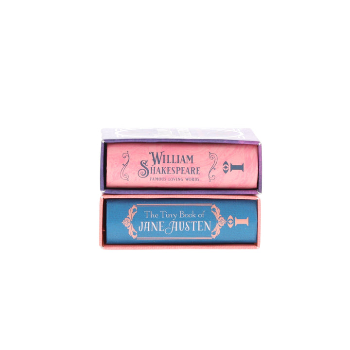The Tiny Books of Jane Austen & William Shakespeare: Famous Loving Words by Darcy Reed 2 Books Set - Fiction - Hardback