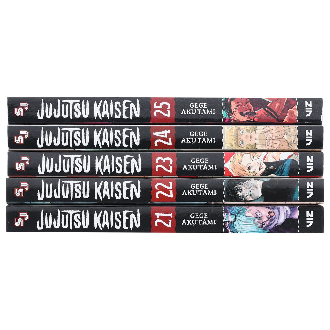 Jujutsu Kaisen (Volume 21-25) By Gege Akutami: 5 Books Collection Manga Set - Ages 16+ - Paperback