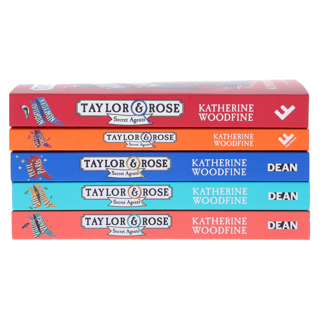 Taylor & Rose Secret Agents Series by Katherine Woodfine 5 Books Collection Set - Ages 9-14 - Paperback