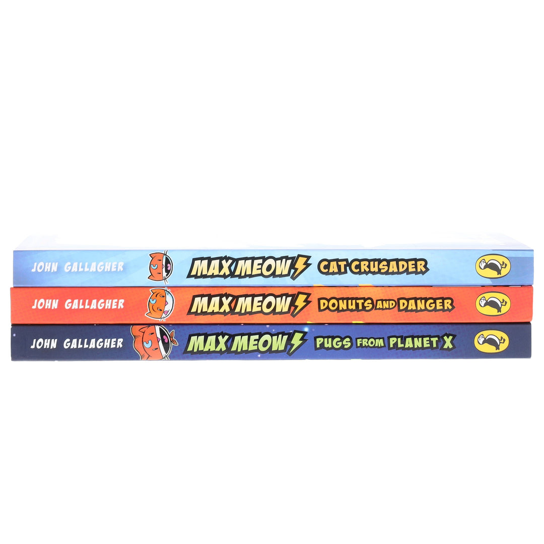 Max Meow Series By John Gallagher 3 Graphic Novels Set - Ages 5-10 - Paperback