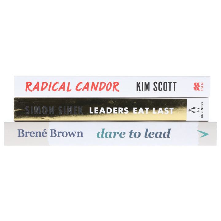 Dare to Lead, Radical Candor & Leaders Eat Last 3 Books Collection Set - Non Fiction - Paperback