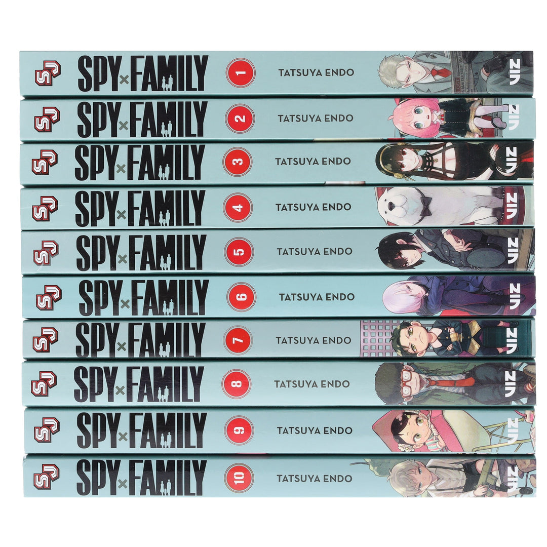 Spy x Family Series by Tatsuya Endo 10 Books Collection Set (Vol 1-10) - Ages 13+ - Paperback