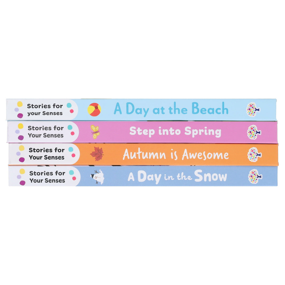 Stories for Your Senses Series by Emma Steel Illustrated 4 Books Collection Set - Ages 3-5 - Board Book (Includes Free Audiobook & Soundscape!)