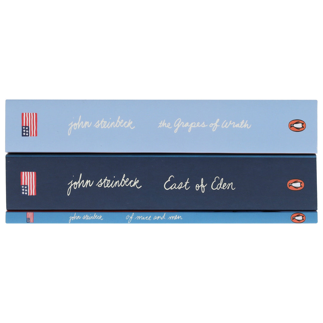 John Steinbeck Collection (The Grapes of Wrath, East of Eden, Of Mice and Men) 3 Books Set - Fiction - Paperback