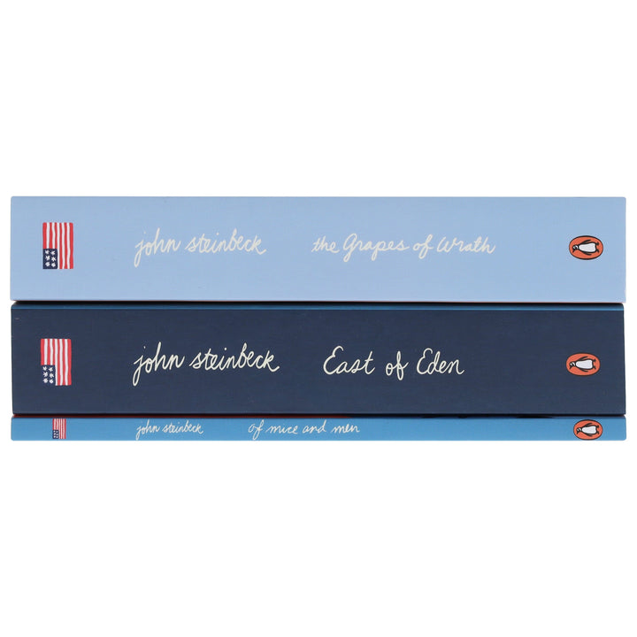 John Steinbeck Collection (The Grapes of Wrath, East of Eden, Of Mice and Men) 3 Books Set - Fiction - Paperback