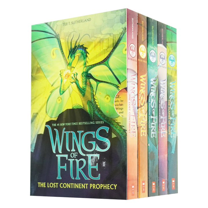 Wings of Fire Series by Tui T. Sutherland: 5 Books Set (Book 11-15) - Ages 8-12 - Paperback