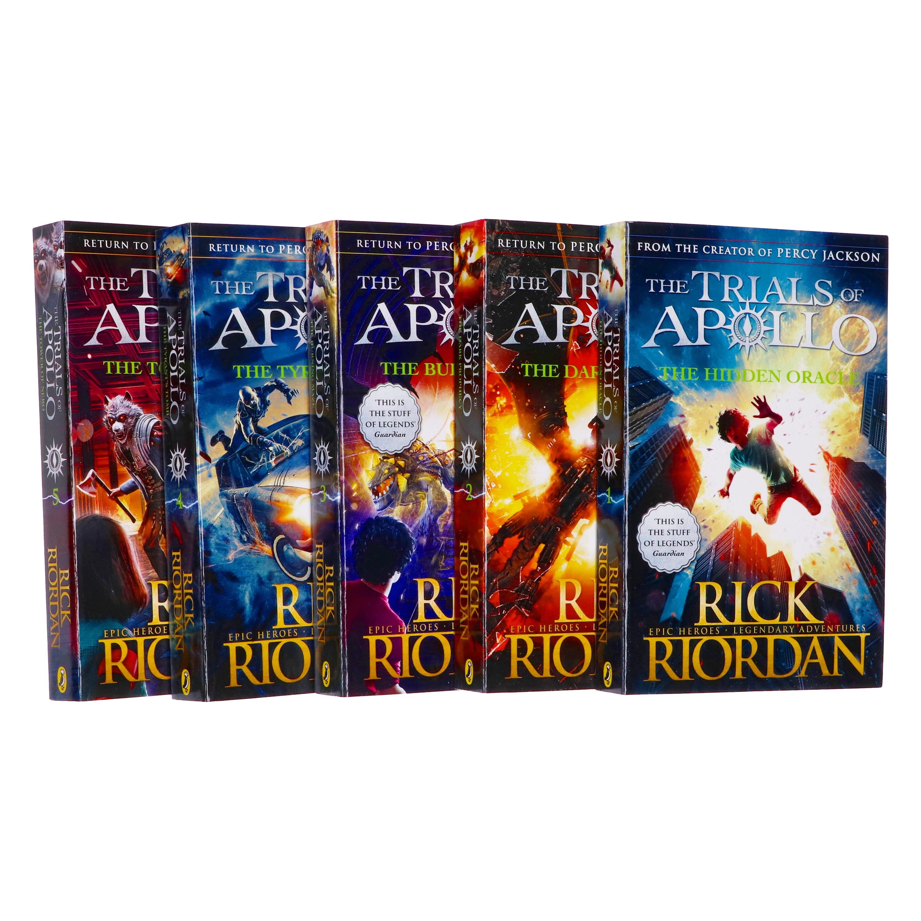 Trials of Apollo By Rick Riordan 5 Books Collection Set - Ages 9