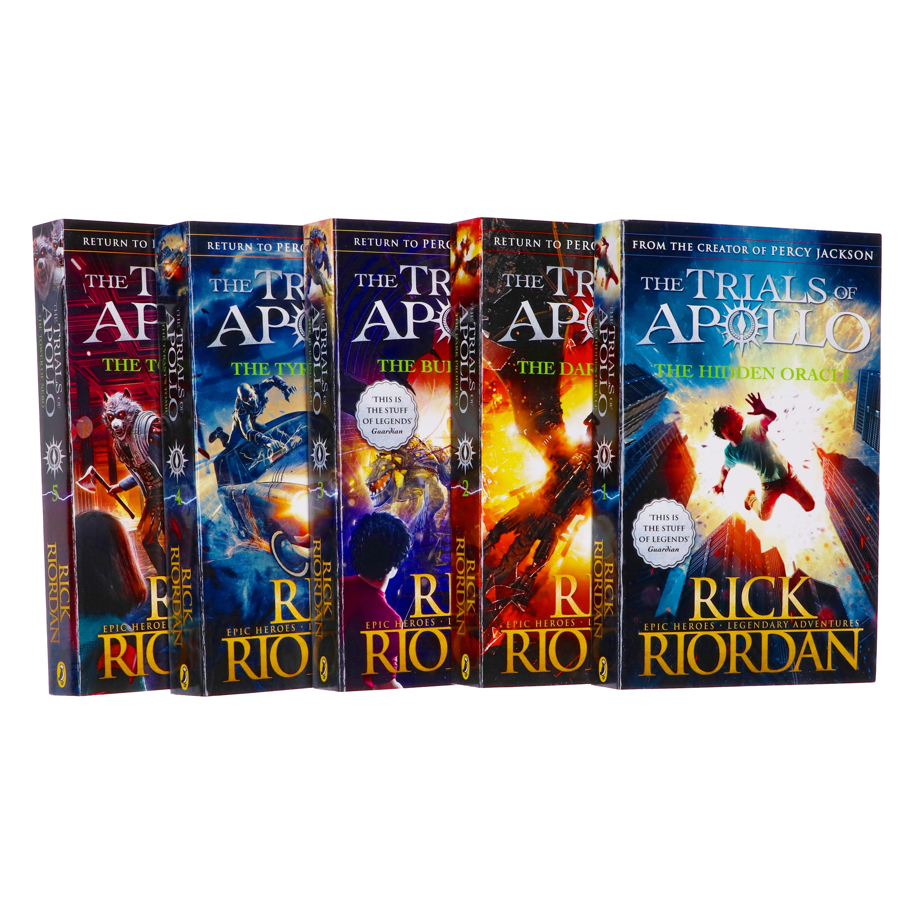 Trials of Apollo By Rick Riordan 5 Books Collection Set - Ages 9-14 - Paperback