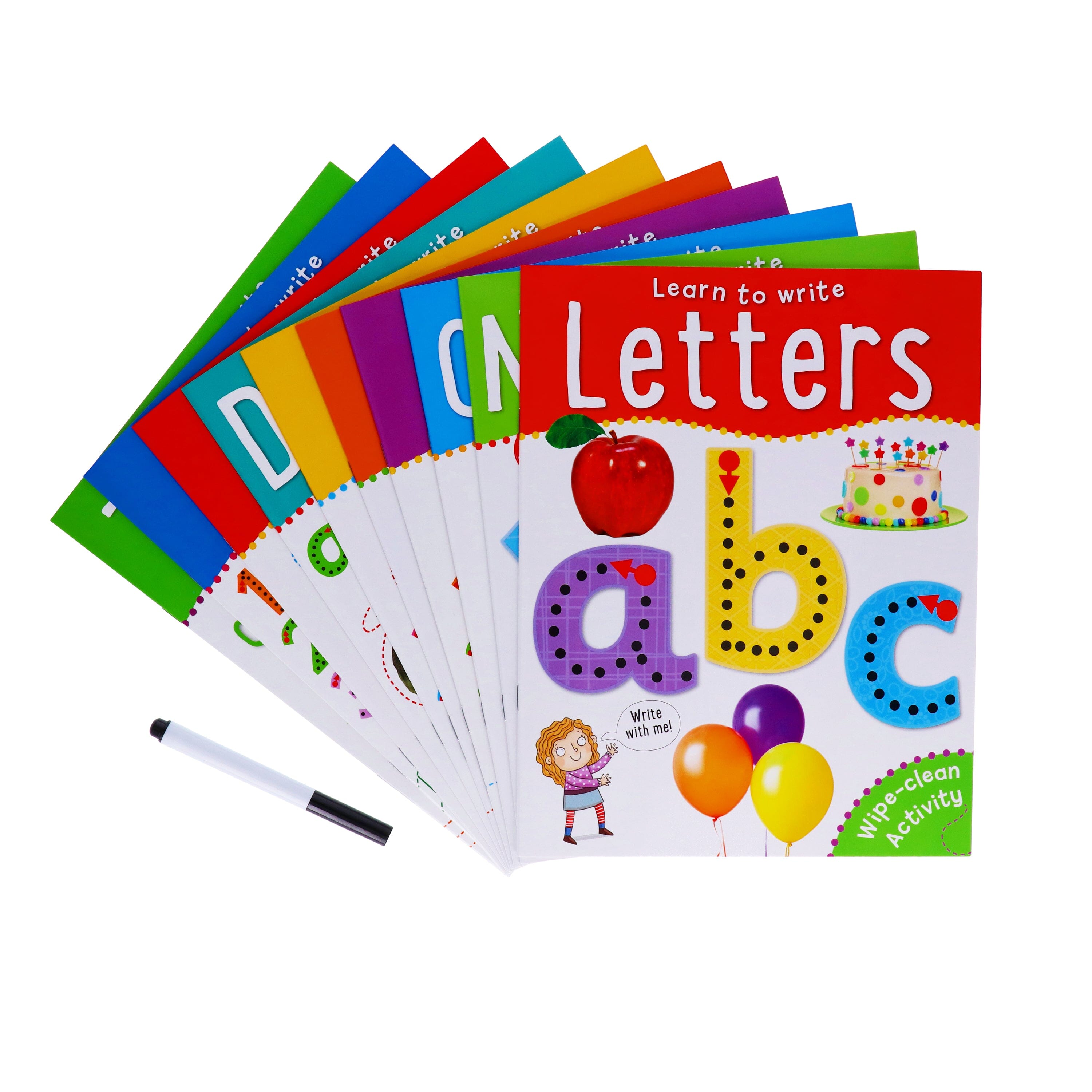 Wipe Clean Learn to Write Activity 10 Book Set Collection