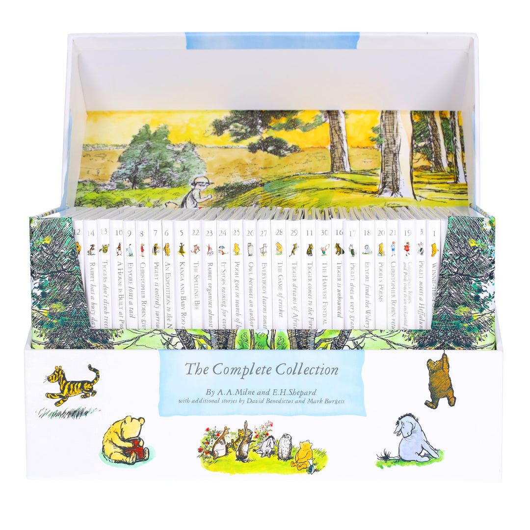 Winnie- the- Pooh Complete Collection 30 Books Box Set by A. A. Milne - Ages 3+ - Hardback