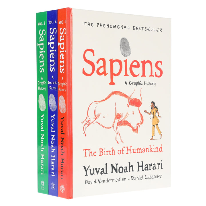 Sapiens: A Graphic History Collection by Yuval Noah Harari 3 Books Set - Non Fiction - Hardback