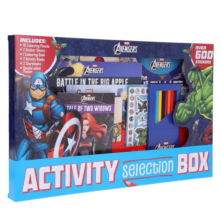 Marvel Avengers Activity Selection Box with over 600 Stickers - Ages 3+ - Paperback