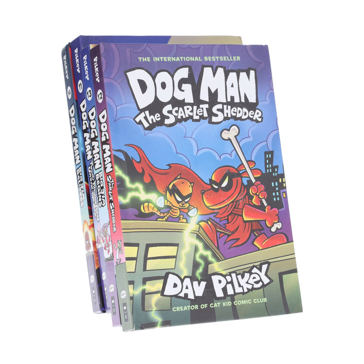 Dog Man Series by Dav Pilkey (Book 11-14) Collection 4 Books Set - Ages 7+ - Hardback