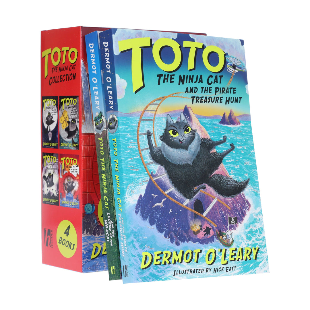 Toto the Ninja Cat Series by Dermot O’Leary Illustrated 6 Books Collection Set - Ages 7+ - Paperback