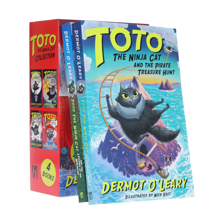 Toto the Ninja Cat Series by Dermot O’Leary Illustrated 6 Books Collection Set - Ages 7+ - Paperback