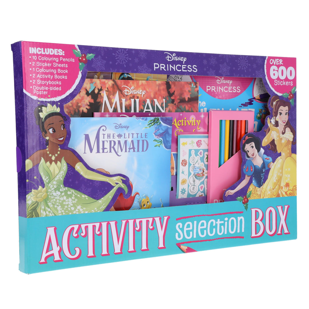 Disney Princess Activity Selection Box with over 600 Stickers - Ages 3+ - Paperback