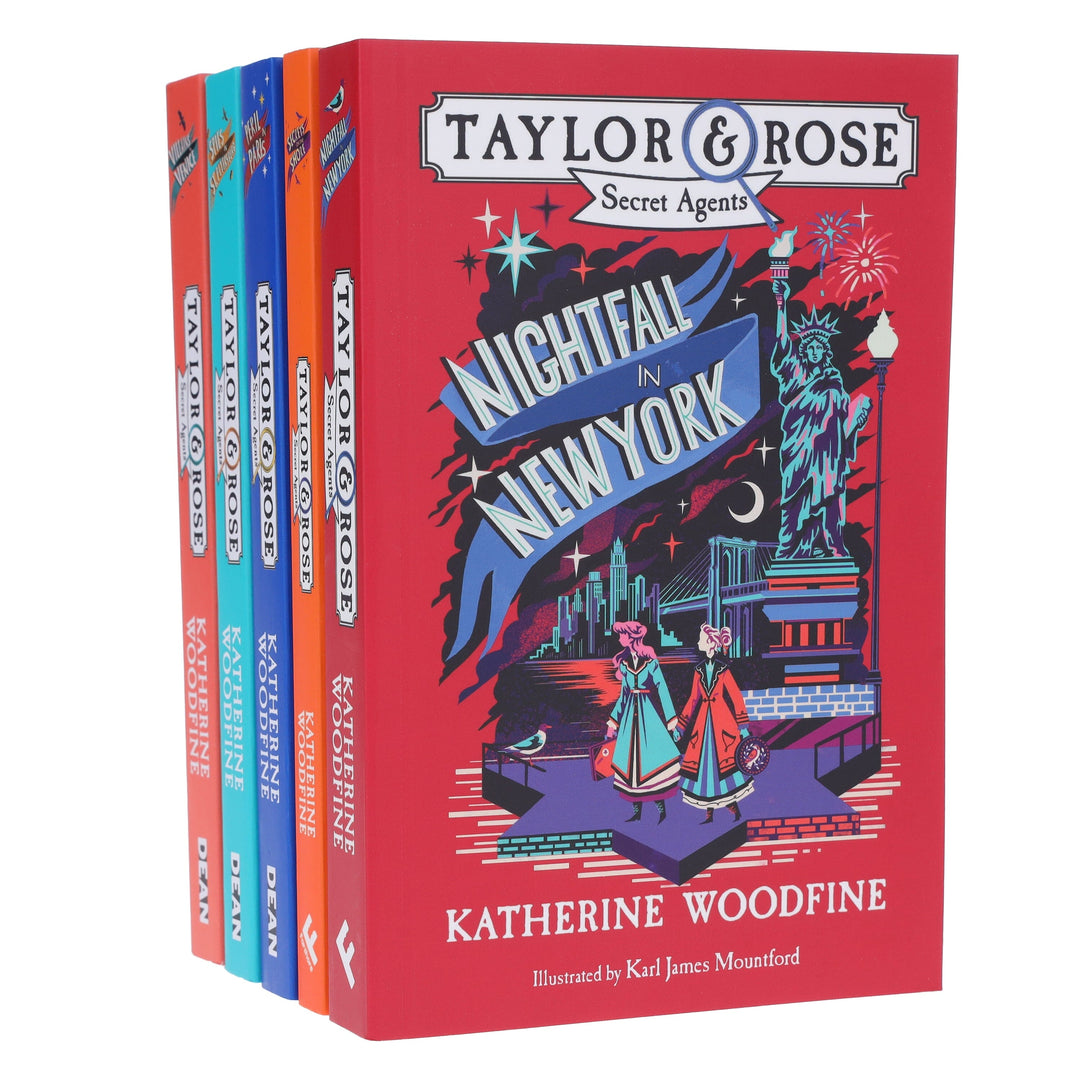 Taylor & Rose Secret Agents Series by Katherine Woodfine 5 Books Collection Set - Ages 9-14 - Paperback