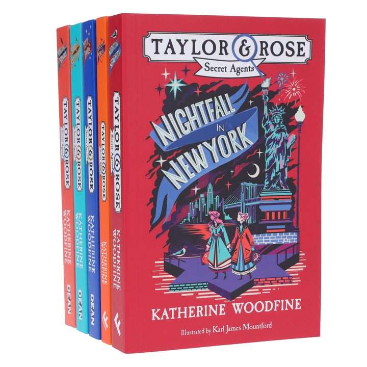 Taylor & Rose Secret Agents Series by Katherine Woodfine 5 Books Collection Set - Ages 9-14 - Paperback
